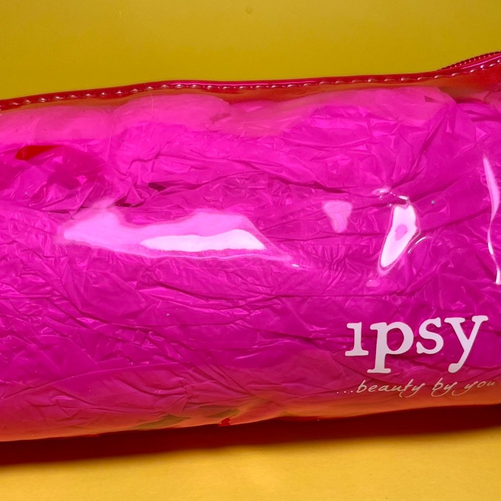 Ipsy Pink Clear Makeup Bag